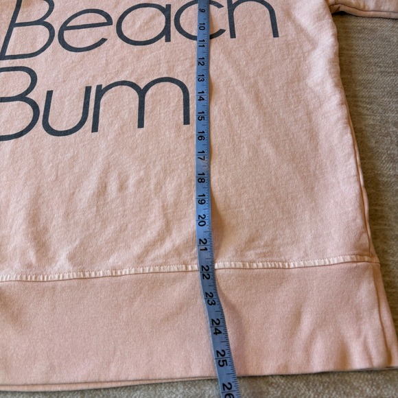 J.‎ Crew Beach Bum Sweatshirt Pullover Crewneck Cotton Size M Peach - Picture 8 of 8